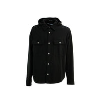 Camicia Palm Angels in denim nera