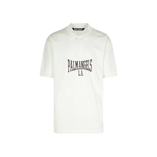 Polo Palm Angels in cotone bianco