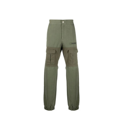 Palm Angels Pantaloni cargo bicolore in cotone