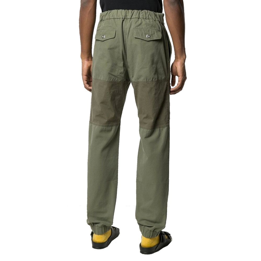 Palm Angels Pantaloni cargo bicolore in cotone