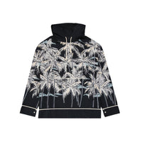 Camicia fantasia Palm Angels nera in cotone