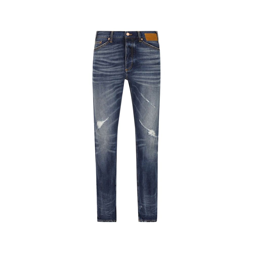 Jean droit en coton bleu Palm Angels
