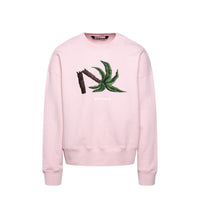 Palm Angels Sweat-shirt en coton multicolore