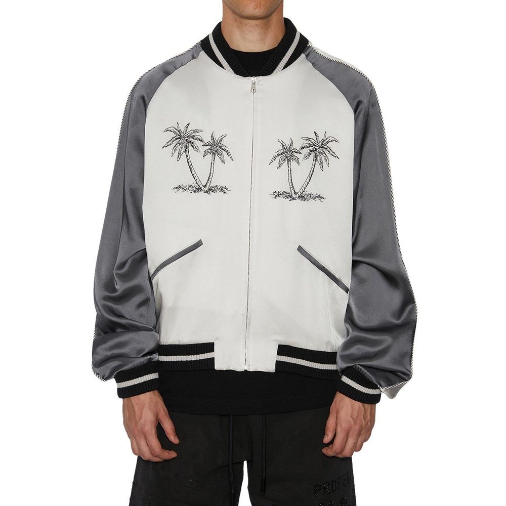Bomber Palm Angels grigio in acetato