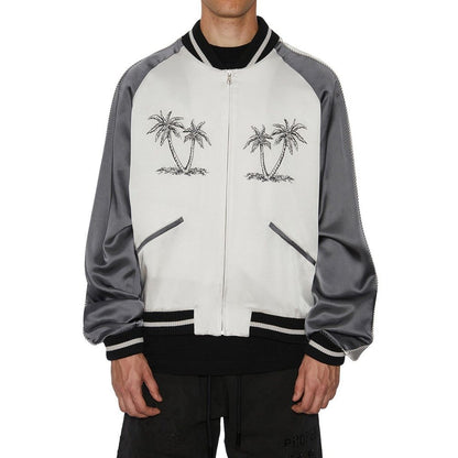 Bomber Palm Angels grigio in acetato