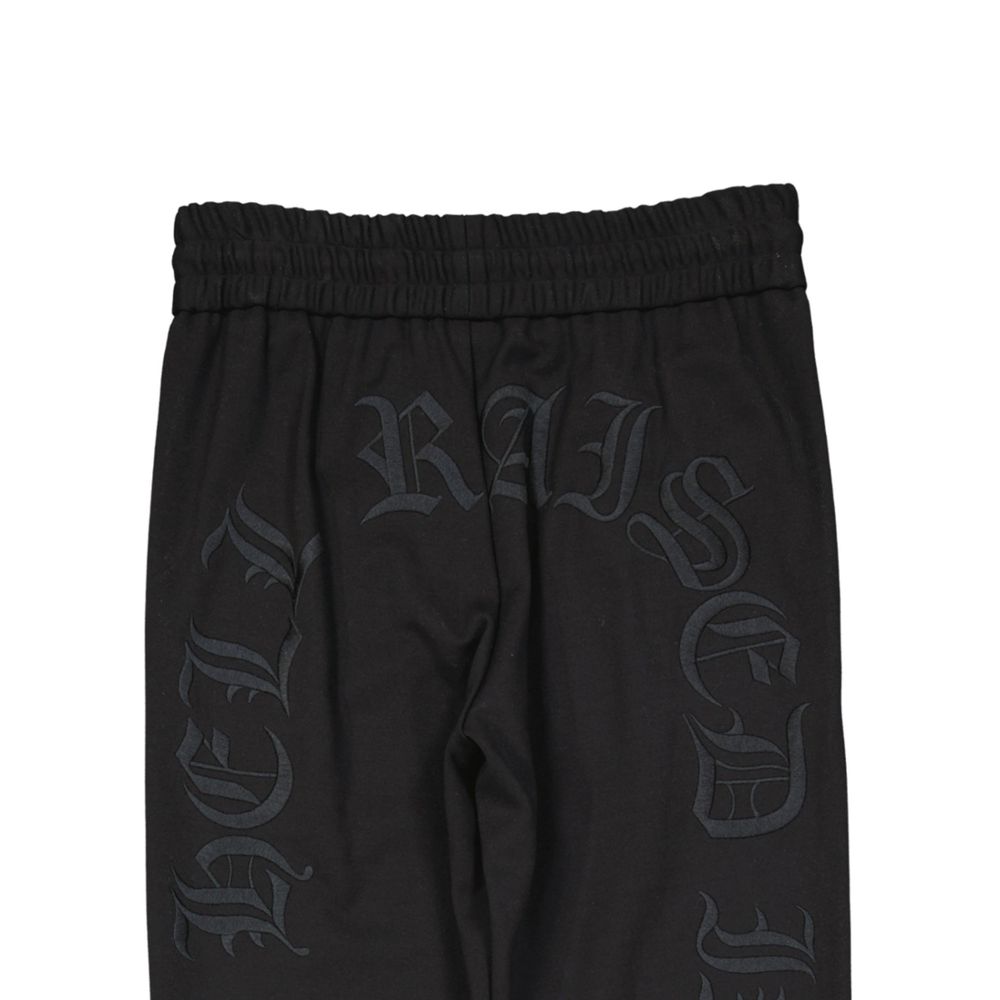 Philipp Plein Joggers Neri in Elastan (Pantaloni da Allenamento)