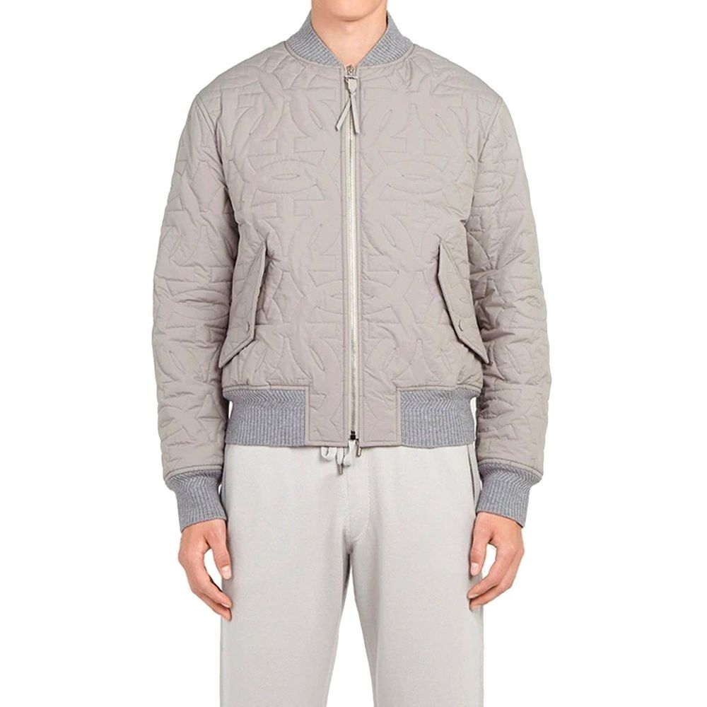Bomber Salvatore Ferragamo gris en polyester
