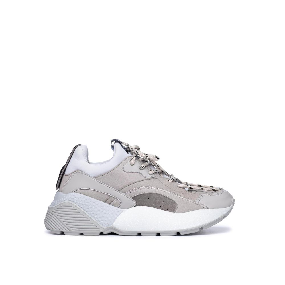 Baskets épaisses en cuir végétalien gris Stella McCartney