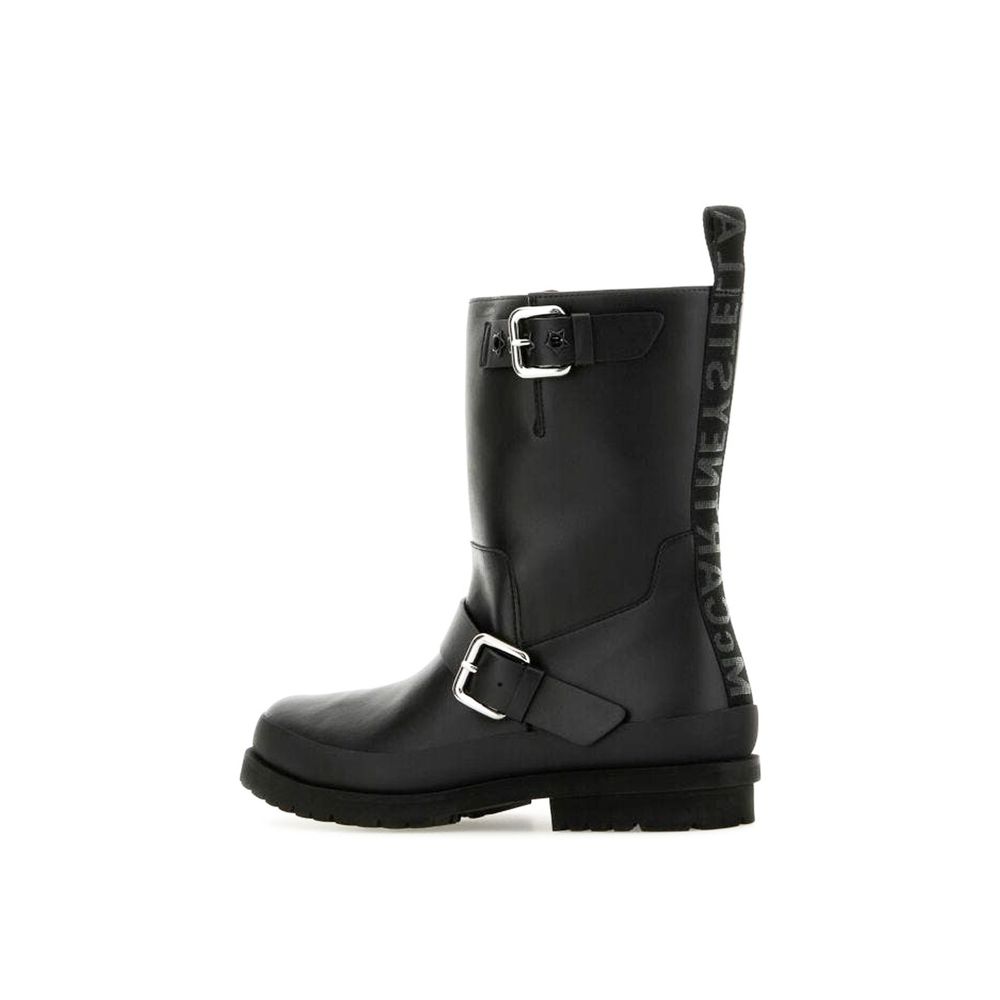 Bottes à lacets Stella McCartney en polyester noir