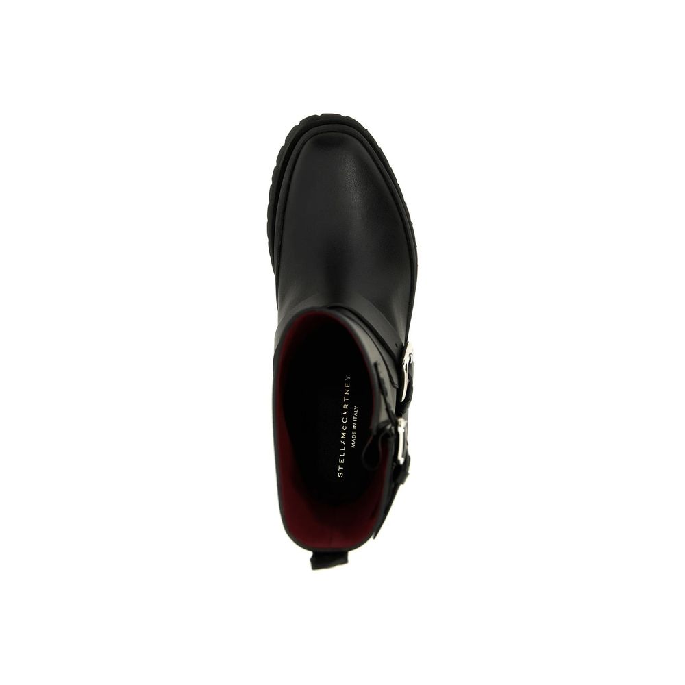 Bottes à lacets Stella McCartney en polyester noir