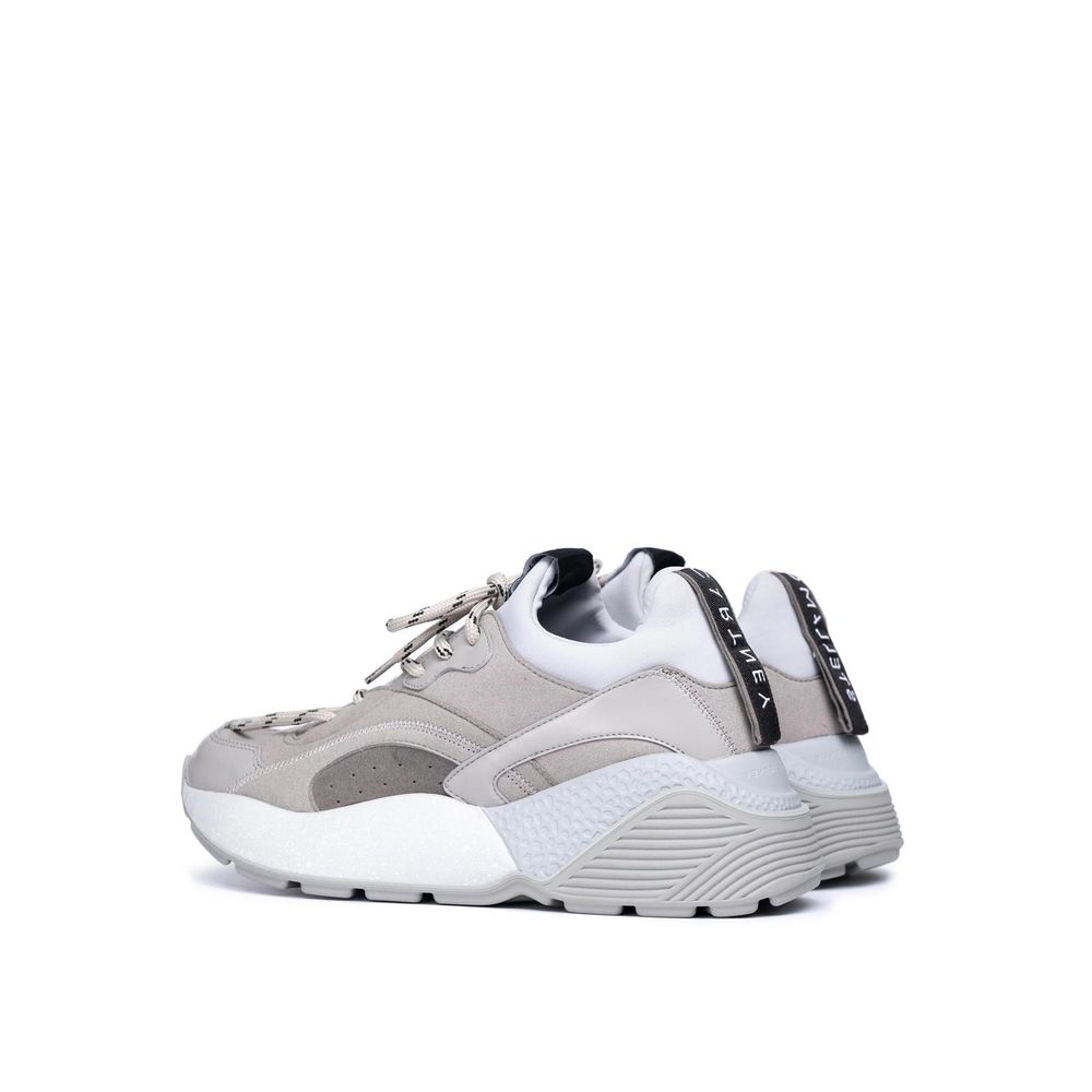 Baskets épaisses en cuir végétalien gris Stella McCartney