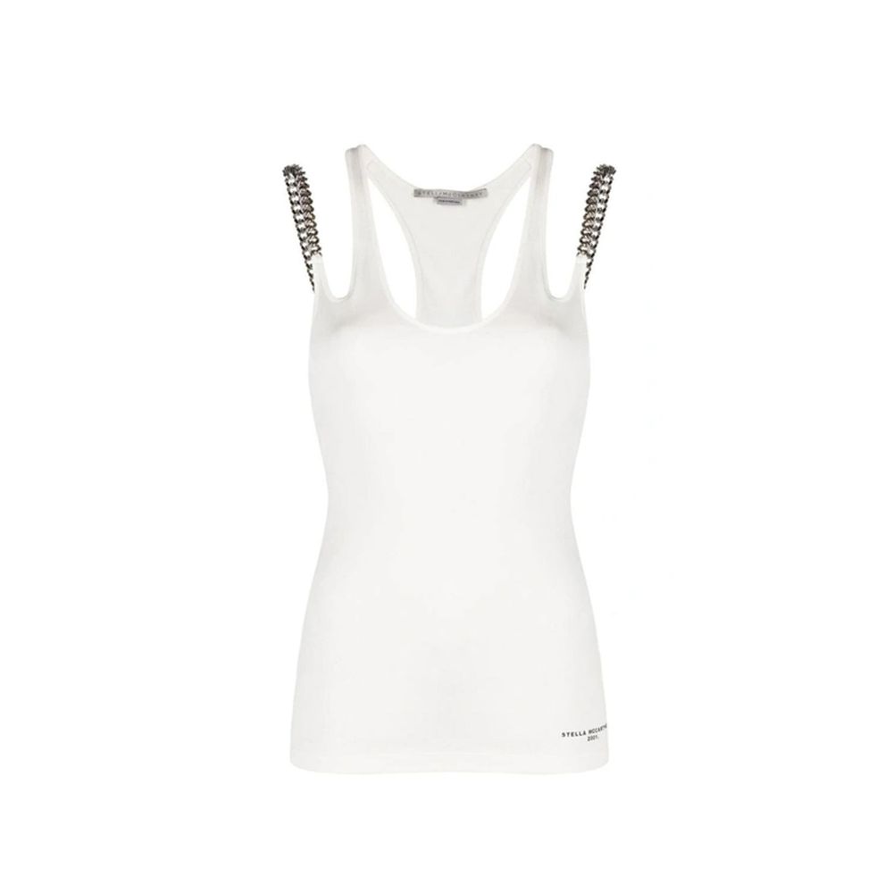 Stella McCartney Canottiere Bianche in Cotone