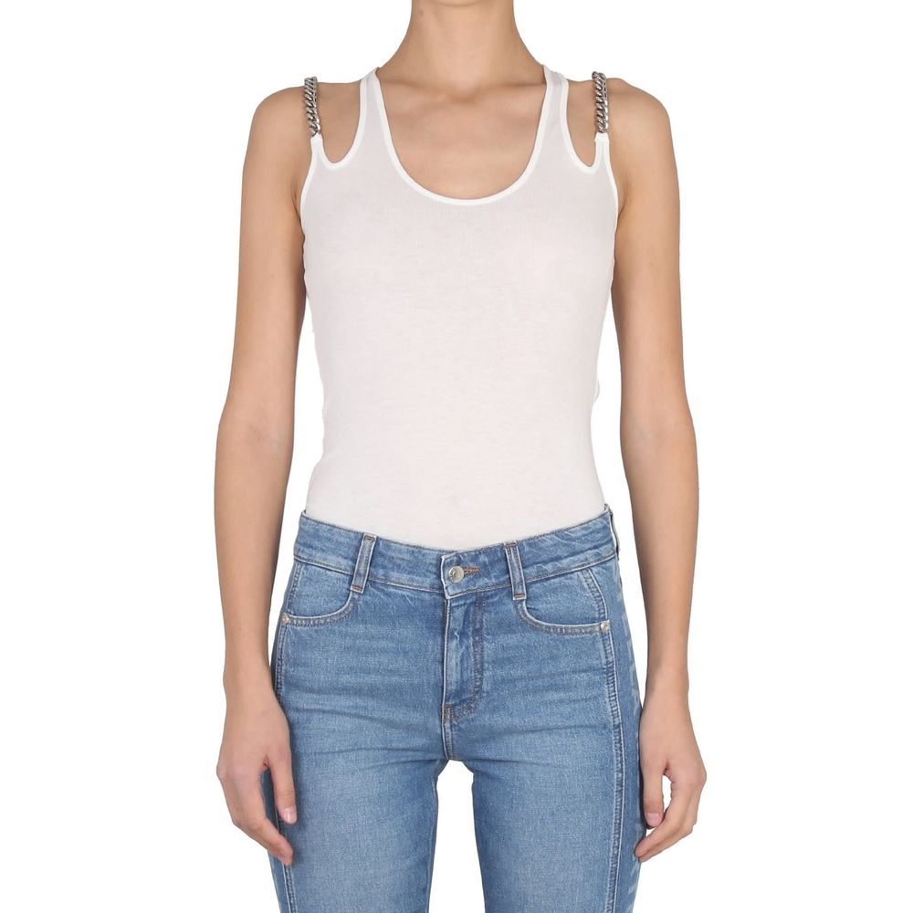 Stella McCartney Canottiere Bianche in Cotone