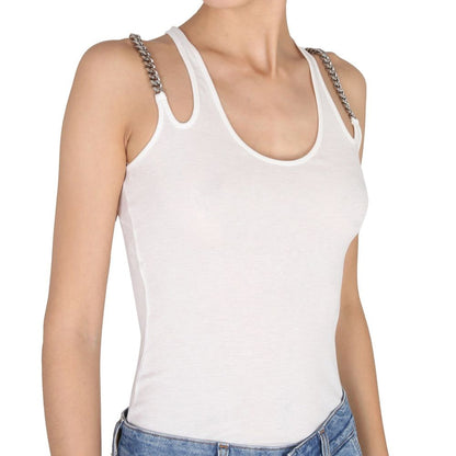 Stella McCartney Canottiere Bianche in Cotone