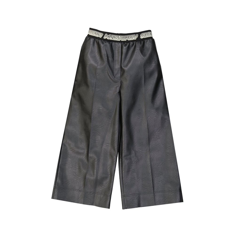 Pantaloni in pelle neri Stella McCartney