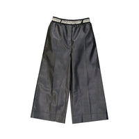 Pantaloni in pelle neri Stella McCartney
