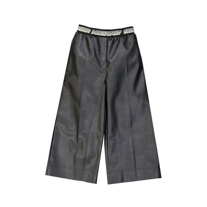 Pantaloni in pelle neri Stella McCartney