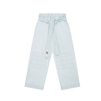 Pantaloni casual in cotone blu Stella McCartney