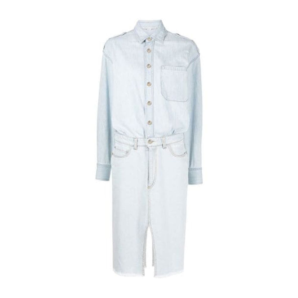 Robe décontractée Stella McCartney en coton bleu