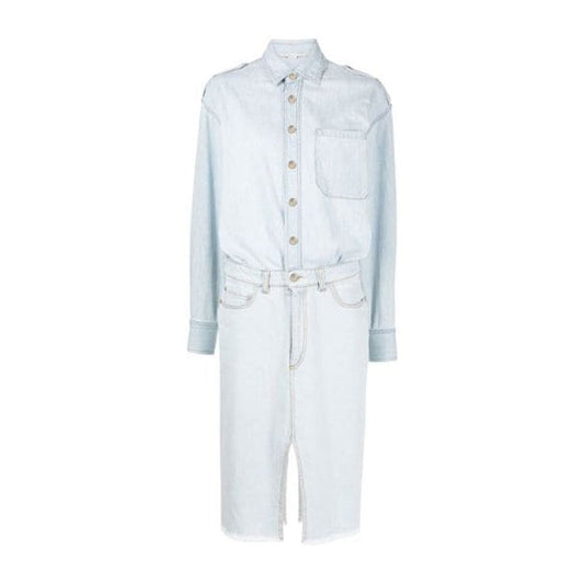 Abito Casual in Cotone Blu Stella McCartney