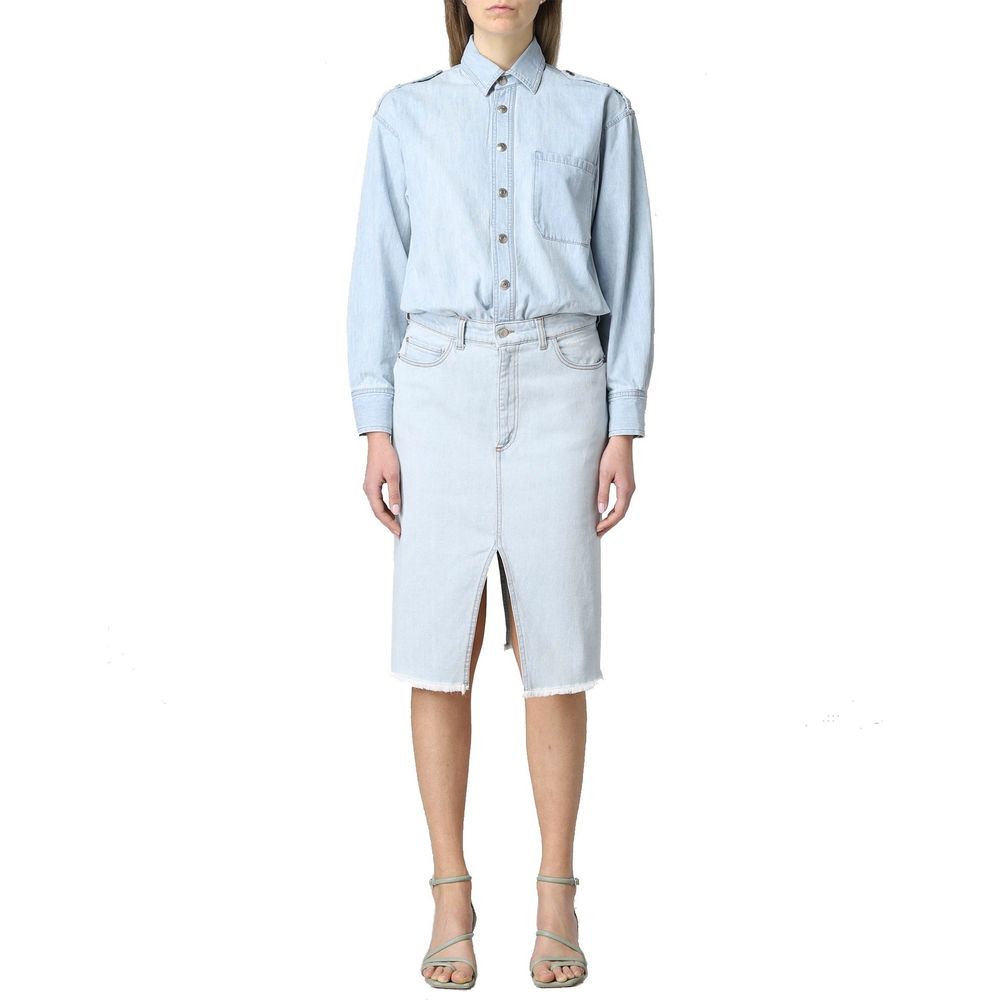Robe décontractée Stella McCartney en coton bleu