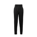 Prada Pantaloni Casual Neri in Lana Vergine
