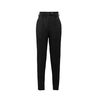 Prada Pantaloni Casual Neri in Lana Vergine