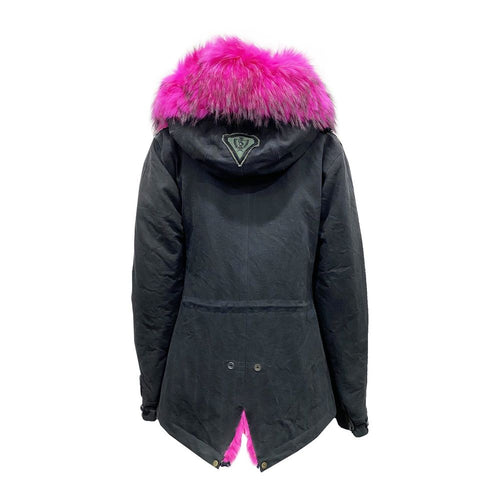 Parka de algodón negro AS65