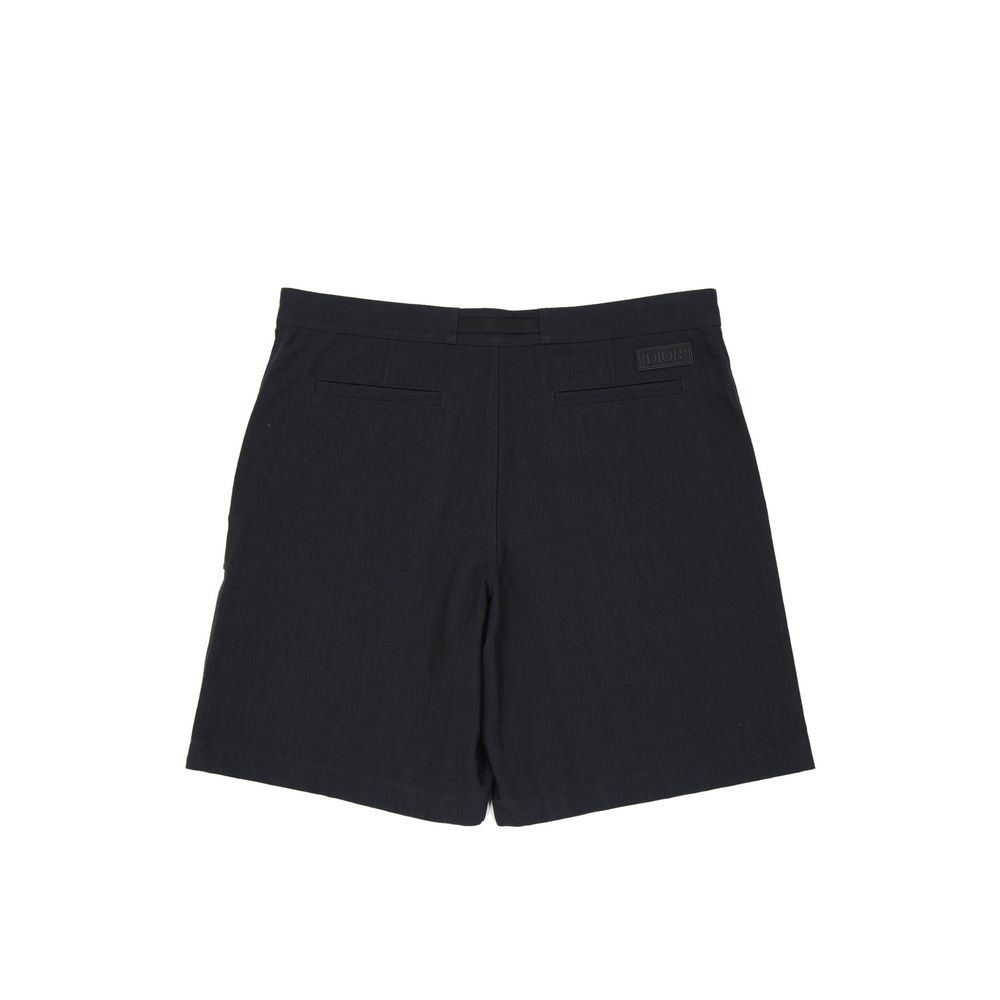 Shorts Bermudes en Coton Noir Dior
