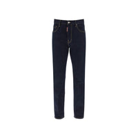 Dsquared² Jeans Blu in Cotone a Gamba Dritta