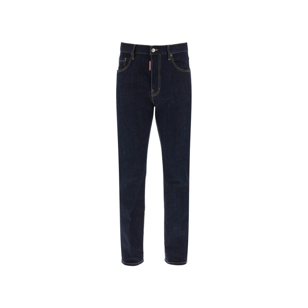Jean Dsquared² coupe droite en coton bleu