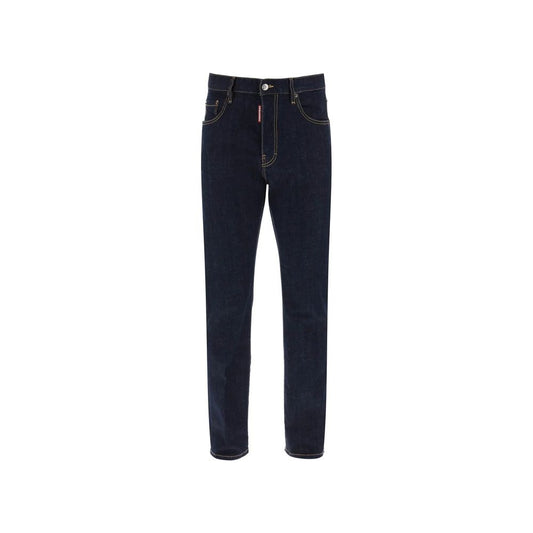 Dsquared² Jeans Blu in Cotone a Gamba Dritta