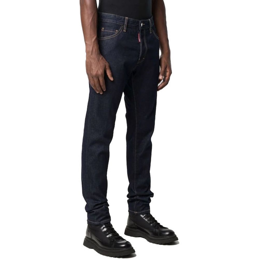 Jean Dsquared² coupe droite en coton bleu