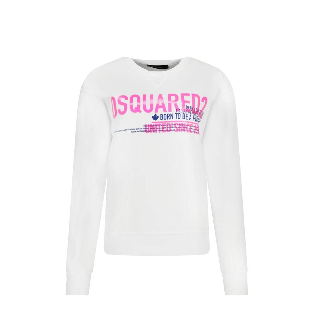 Felpa Dsquared² in cotone bianco