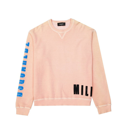 Felpa Dsquared² arancione in cotone