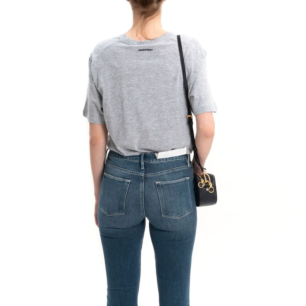 T-shirt in cotone grigio Dsquared²