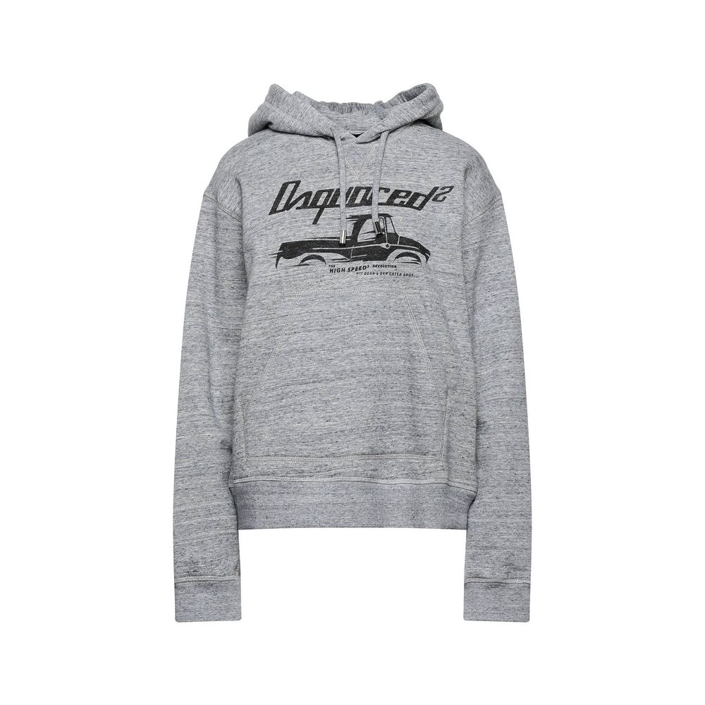 Felpa in cotone grigio Dsquared²