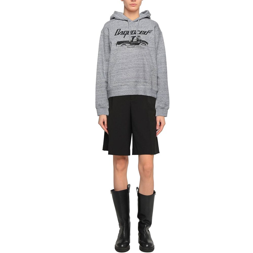 Felpa in cotone grigio Dsquared²