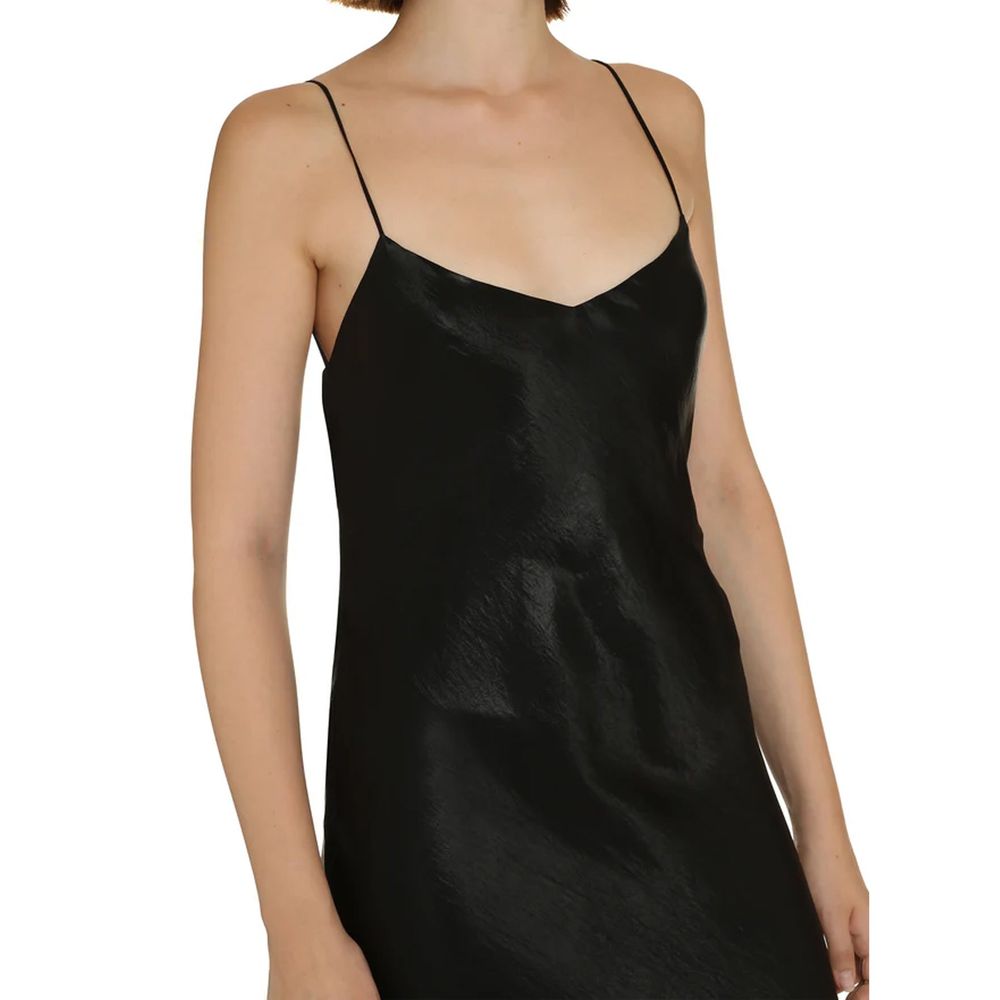 Robe décontractée Saint Laurent en acétate noir