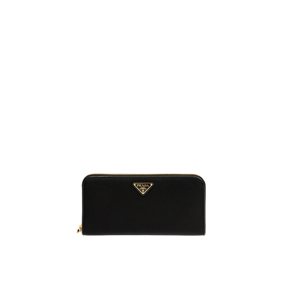 Portefeuille Prada en nylon noir