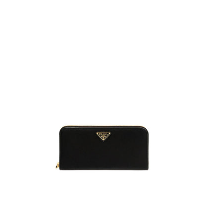Portafoglio Prada in nylon nero