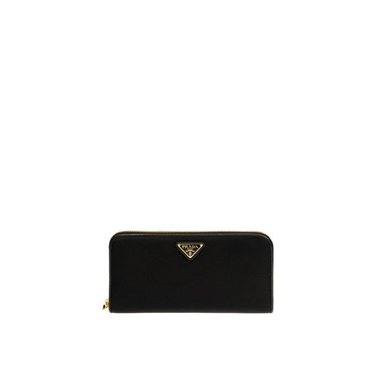 Portafoglio Prada in nylon nero