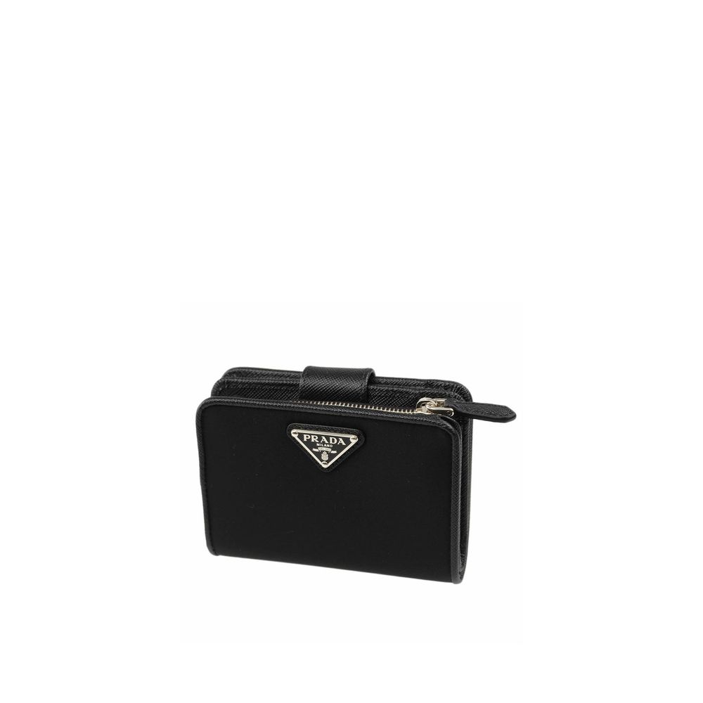 Portefeuille Prada en nylon noir