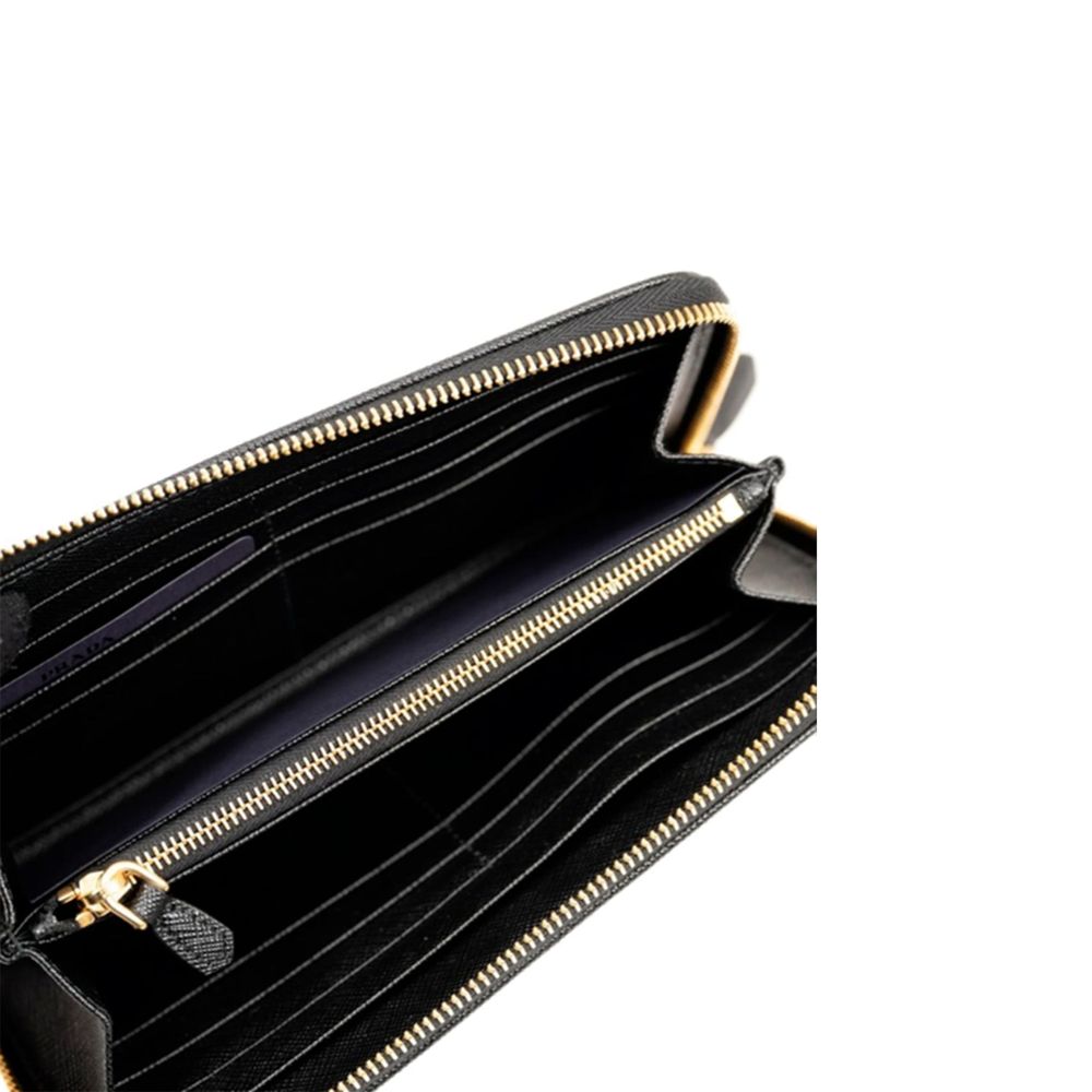 Portefeuille Prada en nylon noir
