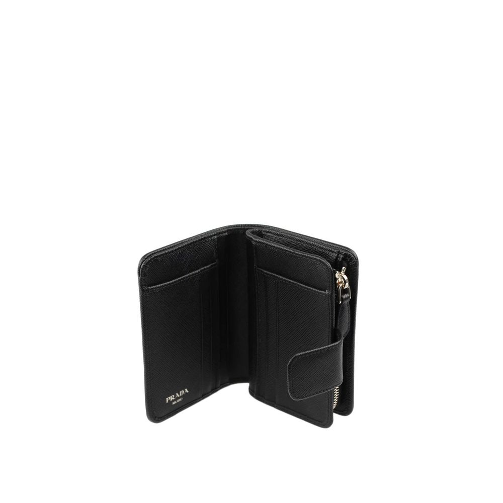 Portefeuille Prada en nylon noir