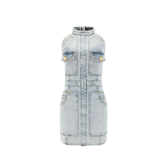 Abito casual Balmain in cotone blu