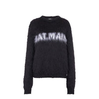 Felpa Balmain in mohair nera