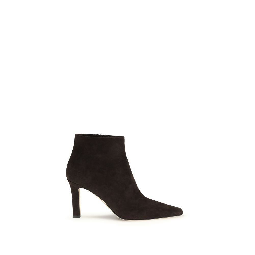 Les bottines The Row en chevreau marron
