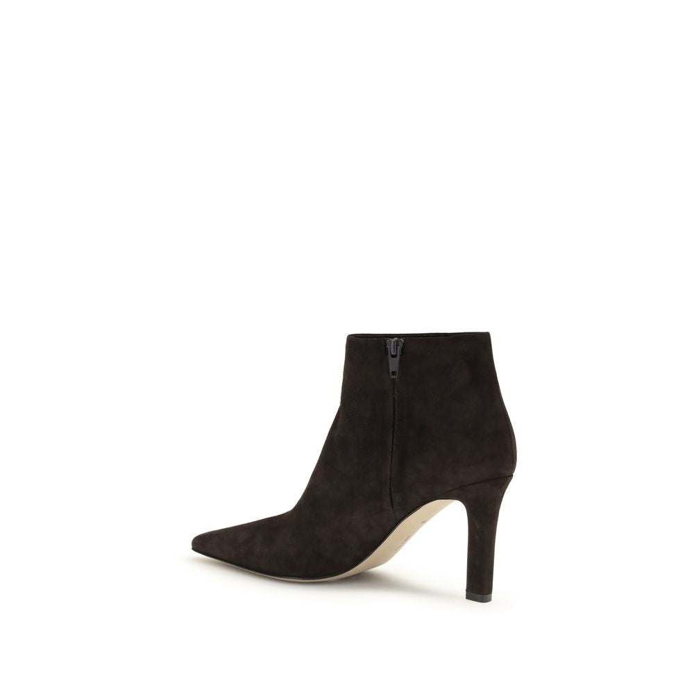 Les bottines The Row en chevreau marron
