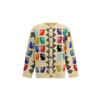 Cardigan Valentino in pile di lana multicolore